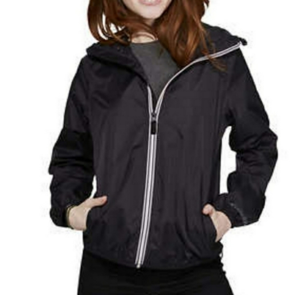 Eddie Bauer Lightweight Packable Rain Jacket, Black